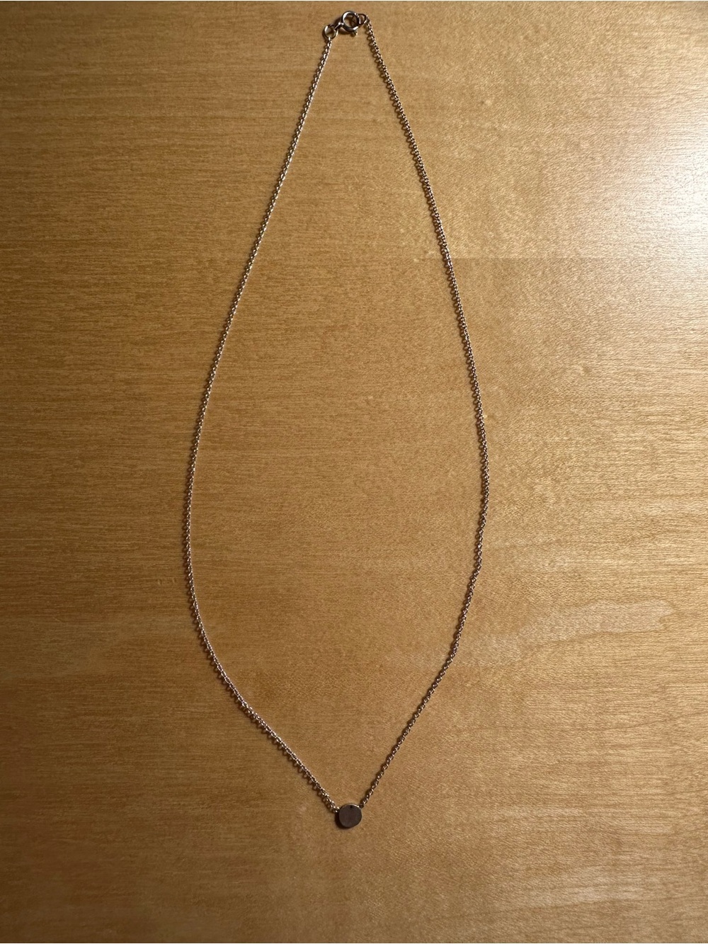 Delicate Silver Disc Pendant Necklace - Minimalist Women’s Jewelry